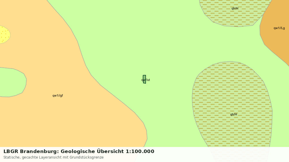 Statische Kartenansicht: LBGR Brandenburg: Geologische Übersicht 1:100.000