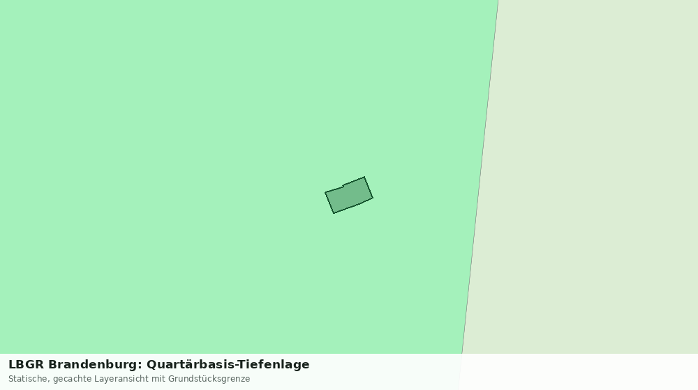 Statische Kartenansicht: LBGR Brandenburg: Quartärbasis-Tiefenlage