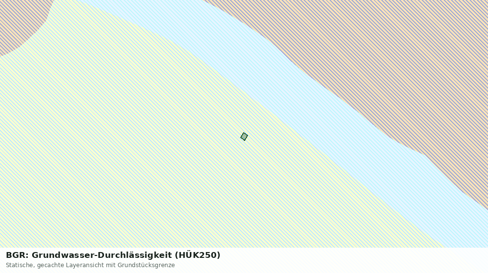 Statische Kartenansicht: BGR: Grundwasser-Durchlässigkeit (HÜK250)