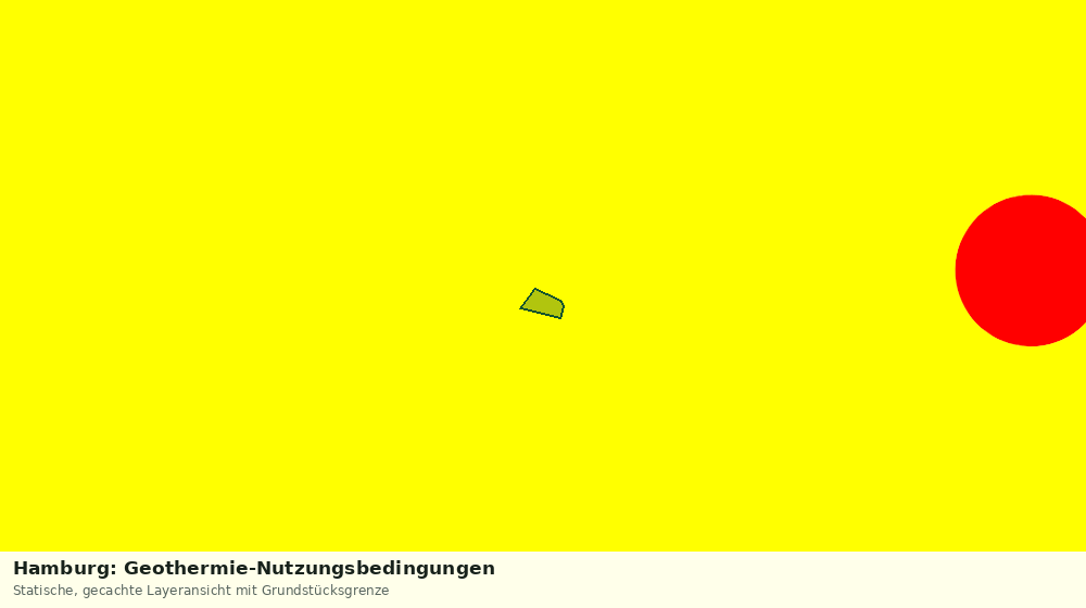 Statische Kartenansicht: Hamburg: Geothermie-Nutzungsbedingungen