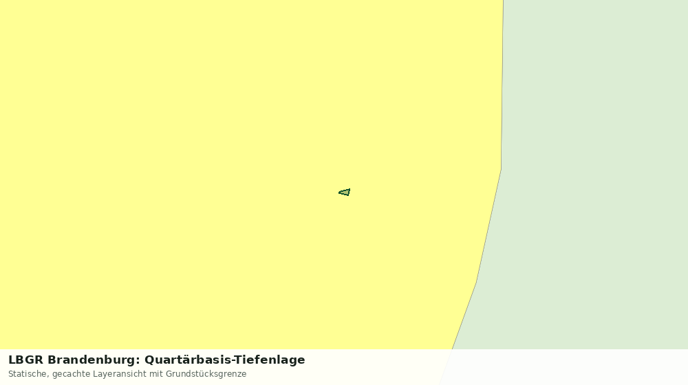 Statische Kartenansicht: LBGR Brandenburg: Quartärbasis-Tiefenlage