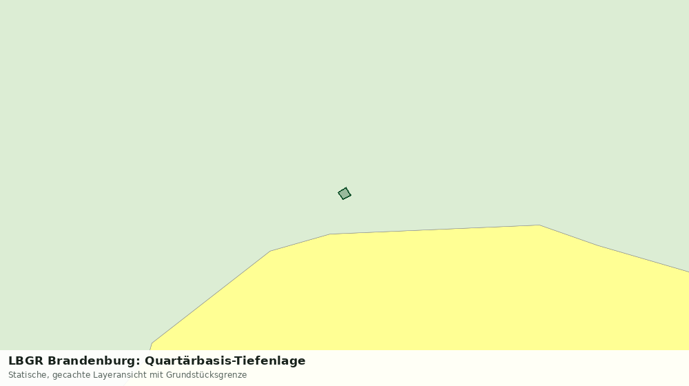 Statische Kartenansicht: LBGR Brandenburg: Quartärbasis-Tiefenlage