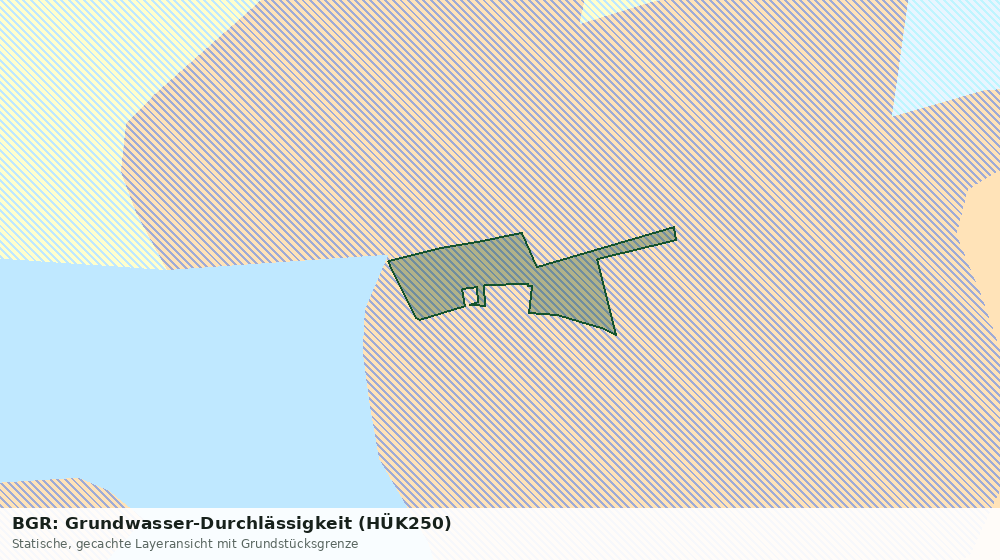 Statische Kartenansicht: BGR: Grundwasser-Durchlässigkeit (HÜK250)