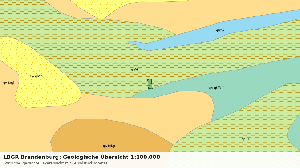 Statische Kartenansicht: LBGR Brandenburg: Geologische Übersicht 1:100.000
