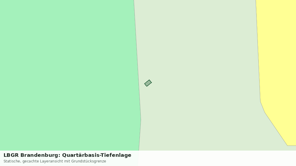 Statische Kartenansicht: LBGR Brandenburg: Quartärbasis-Tiefenlage
