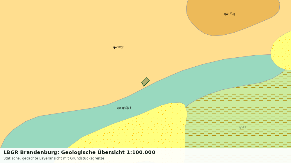 Statische Kartenansicht: LBGR Brandenburg: Geologische Übersicht 1:100.000