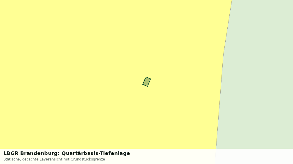 Statische Kartenansicht: LBGR Brandenburg: Quartärbasis-Tiefenlage