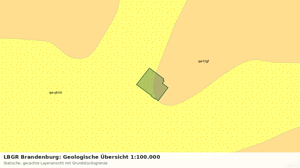 Statische Kartenansicht: LBGR Brandenburg: Geologische Übersicht 1:100.000