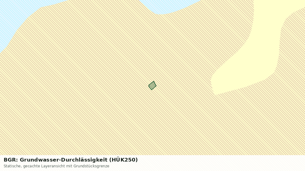 Statische Kartenansicht: BGR: Grundwasser-Durchlässigkeit (HÜK250)