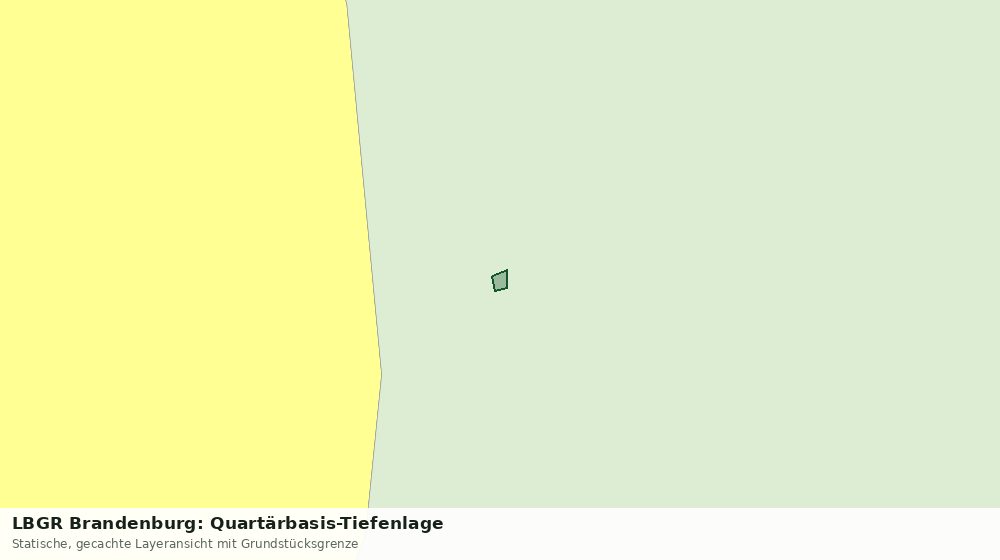 Statische Kartenansicht: LBGR Brandenburg: Quartärbasis-Tiefenlage