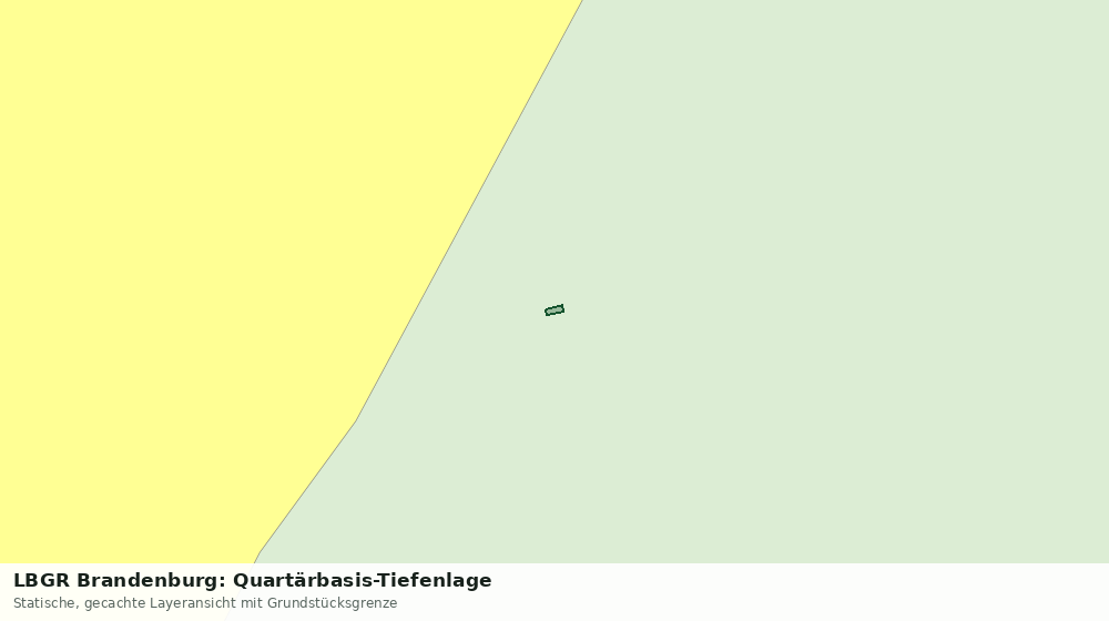 Statische Kartenansicht: LBGR Brandenburg: Quartärbasis-Tiefenlage