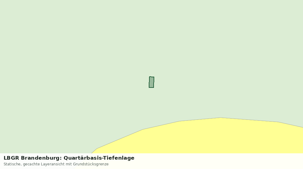 Statische Kartenansicht: LBGR Brandenburg: Quartärbasis-Tiefenlage