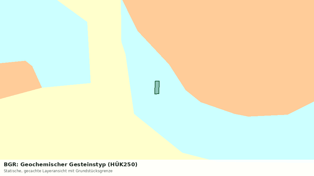 Statische Kartenansicht: BGR: Geochemischer Gesteinstyp (HÜK250)