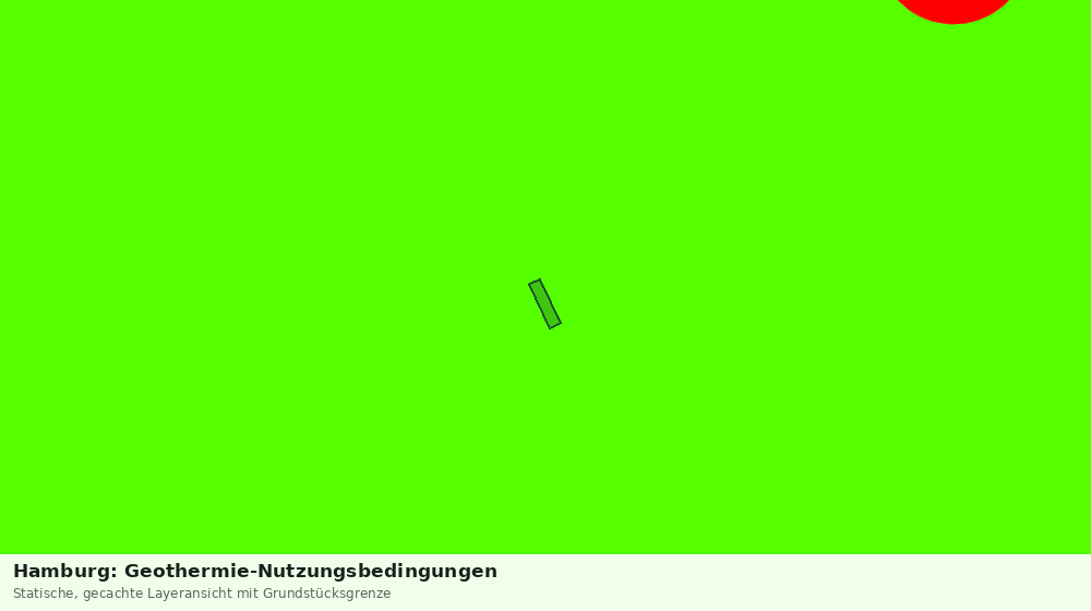 Statische Kartenansicht: Hamburg: Geothermie-Nutzungsbedingungen
