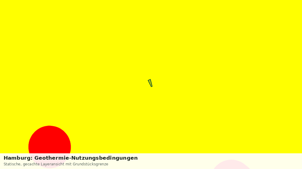 Statische Kartenansicht: Hamburg: Geothermie-Nutzungsbedingungen