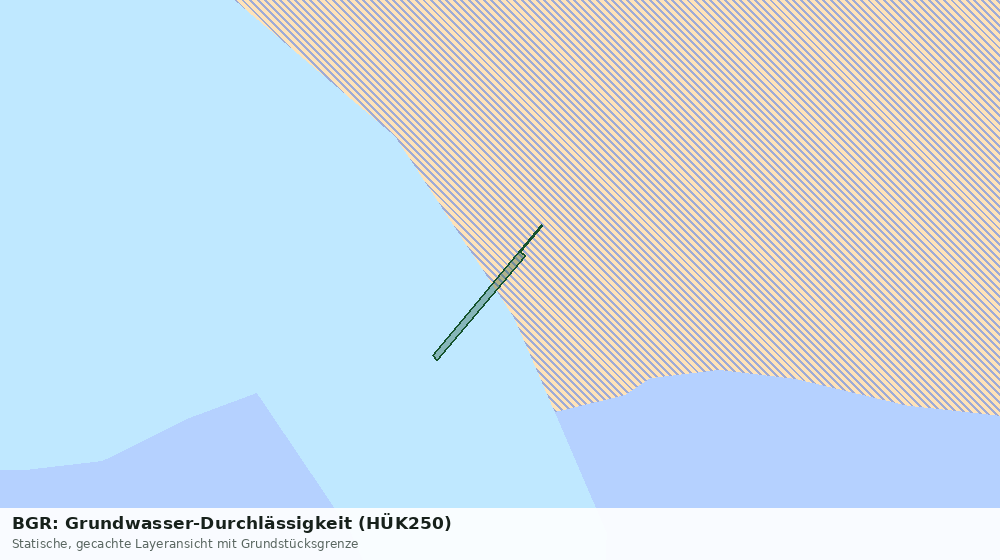Statische Kartenansicht: BGR: Grundwasser-Durchlässigkeit (HÜK250)