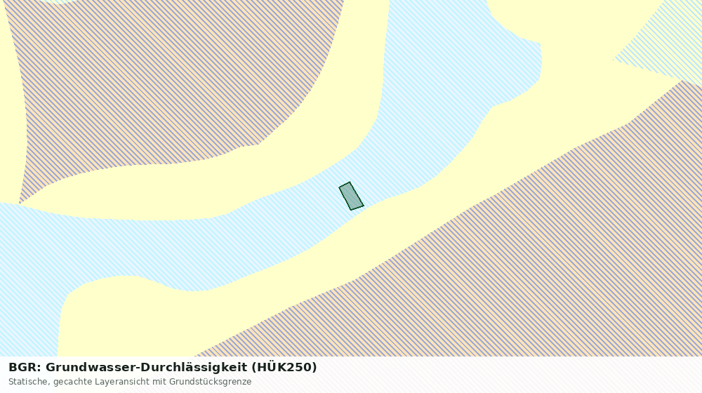 Statische Kartenansicht: BGR: Grundwasser-Durchlässigkeit (HÜK250)