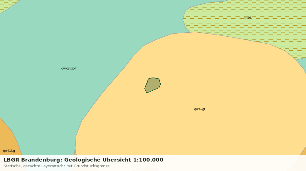 Statische Kartenansicht: LBGR Brandenburg: Geologische Übersicht 1:100.000