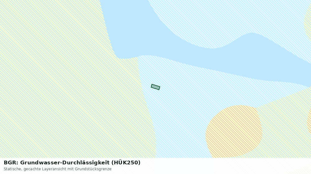 Statische Kartenansicht: BGR: Grundwasser-Durchlässigkeit (HÜK250)