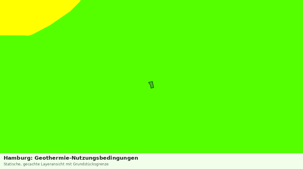 Statische Kartenansicht: Hamburg: Geothermie-Nutzungsbedingungen