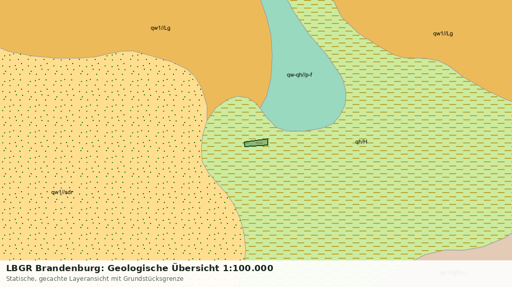 Statische Kartenansicht: LBGR Brandenburg: Geologische Übersicht 1:100.000