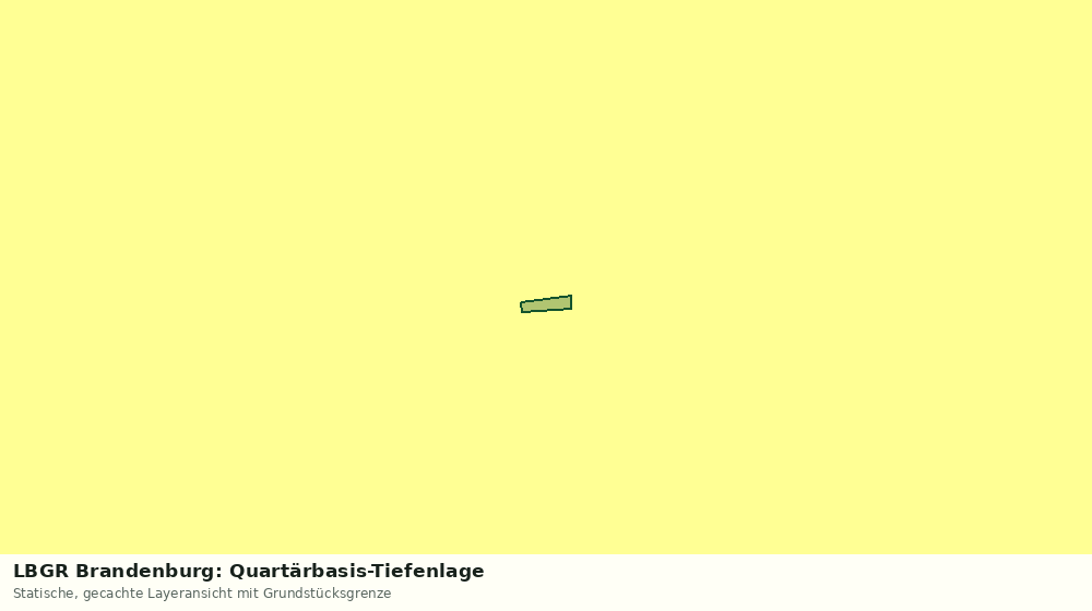 Statische Kartenansicht: LBGR Brandenburg: Quartärbasis-Tiefenlage