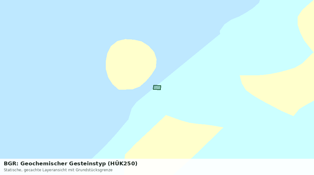 Statische Kartenansicht: BGR: Geochemischer Gesteinstyp (HÜK250)
