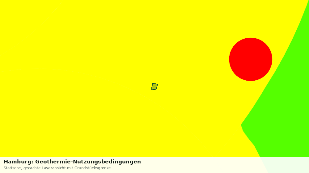 Statische Kartenansicht: Hamburg: Geothermie-Nutzungsbedingungen