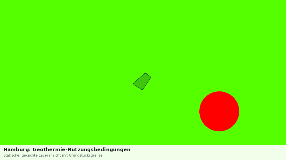 Statische Kartenansicht: Hamburg: Geothermie-Nutzungsbedingungen