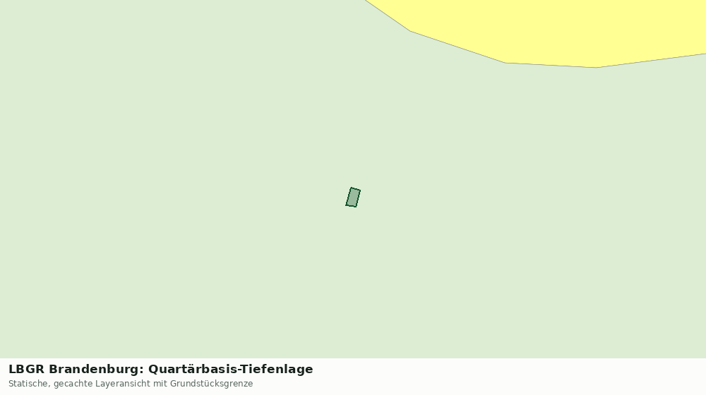 Statische Kartenansicht: LBGR Brandenburg: Quartärbasis-Tiefenlage