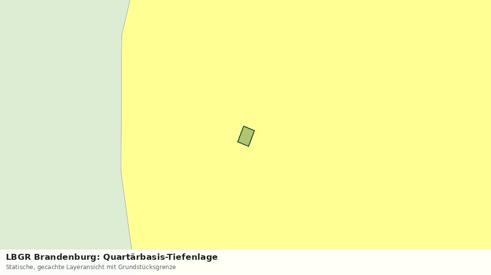 Statische Kartenansicht: LBGR Brandenburg: Quartärbasis-Tiefenlage