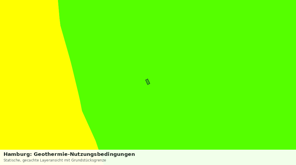 Statische Kartenansicht: Hamburg: Geothermie-Nutzungsbedingungen