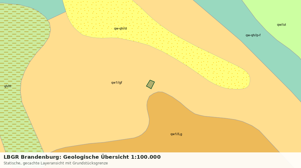 Statische Kartenansicht: LBGR Brandenburg: Geologische Übersicht 1:100.000