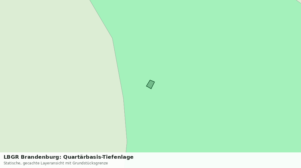 Statische Kartenansicht: LBGR Brandenburg: Quartärbasis-Tiefenlage