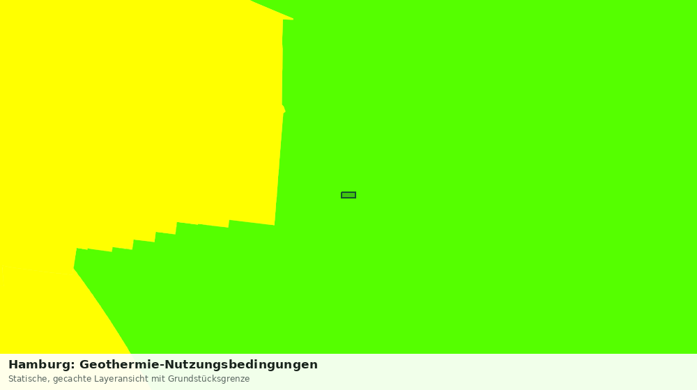Statische Kartenansicht: Hamburg: Geothermie-Nutzungsbedingungen