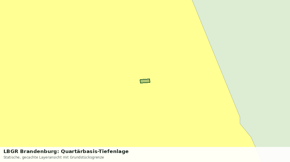 Statische Kartenansicht: LBGR Brandenburg: Quartärbasis-Tiefenlage
