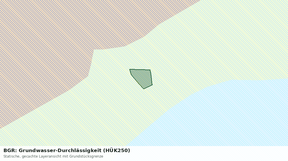 Statische Kartenansicht: BGR: Grundwasser-Durchlässigkeit (HÜK250)
