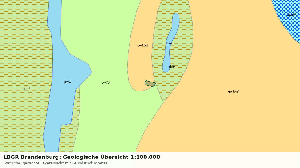 Statische Kartenansicht: LBGR Brandenburg: Geologische Übersicht 1:100.000