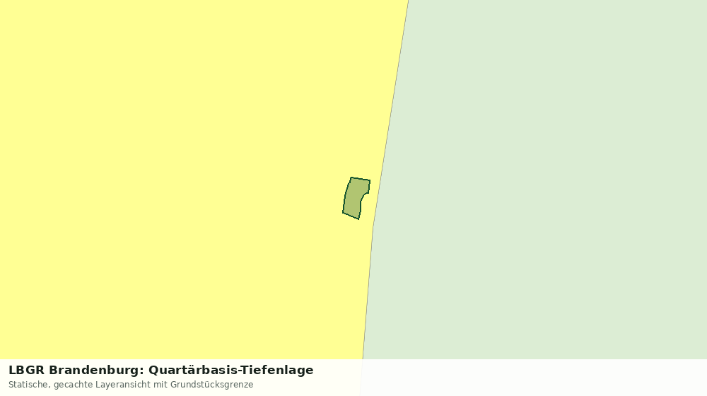 Statische Kartenansicht: LBGR Brandenburg: Quartärbasis-Tiefenlage