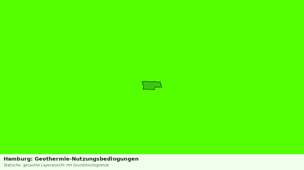 Statische Kartenansicht: Hamburg: Geothermie-Nutzungsbedingungen