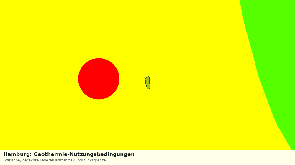 Statische Kartenansicht: Hamburg: Geothermie-Nutzungsbedingungen
