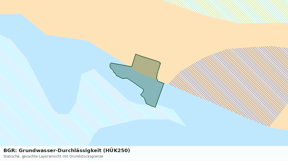 Statische Kartenansicht: BGR: Grundwasser-Durchlässigkeit (HÜK250)