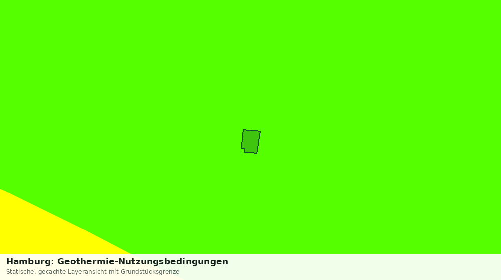 Statische Kartenansicht: Hamburg: Geothermie-Nutzungsbedingungen