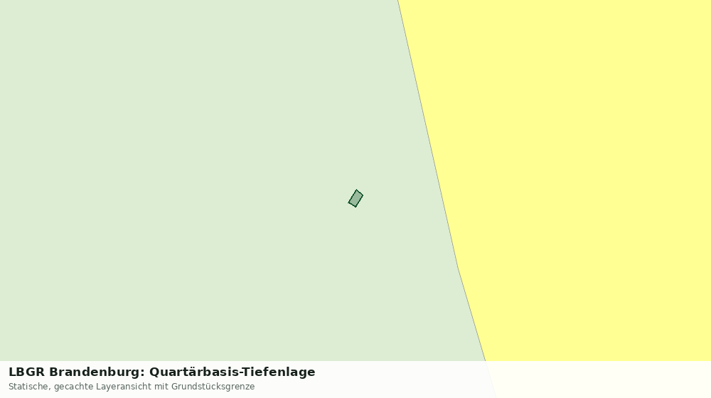 Statische Kartenansicht: LBGR Brandenburg: Quartärbasis-Tiefenlage