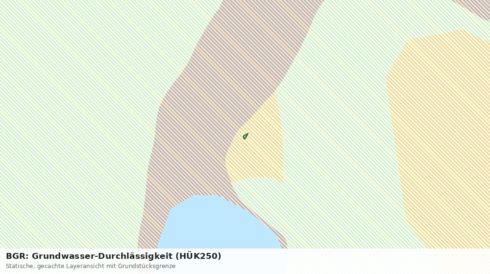 Statische Kartenansicht: BGR: Grundwasser-Durchlässigkeit (HÜK250)
