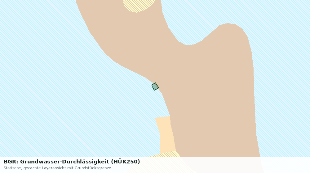Statische Kartenansicht: BGR: Grundwasser-Durchlässigkeit (HÜK250)