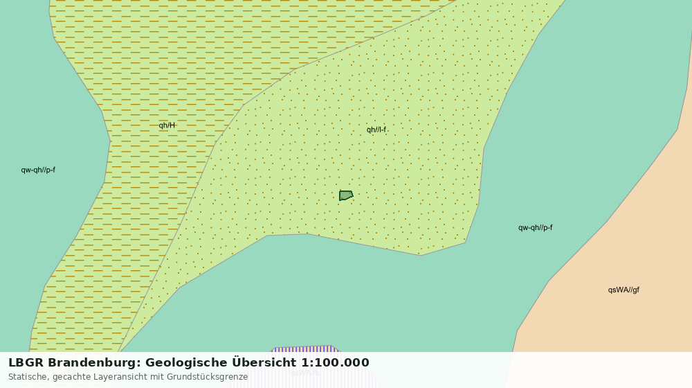 Statische Kartenansicht: LBGR Brandenburg: Geologische Übersicht 1:100.000
