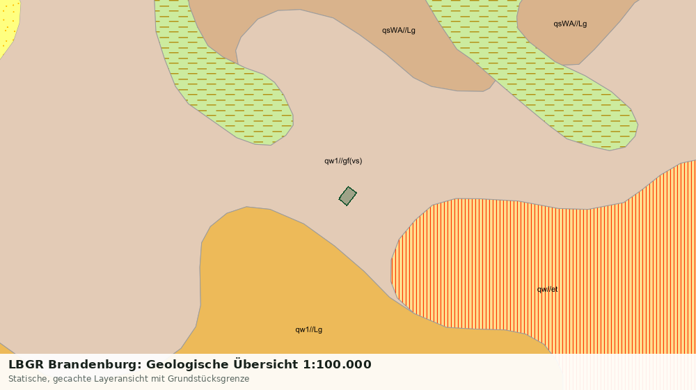 Statische Kartenansicht: LBGR Brandenburg: Geologische Übersicht 1:100.000