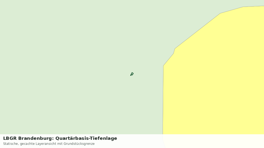 Statische Kartenansicht: LBGR Brandenburg: Quartärbasis-Tiefenlage