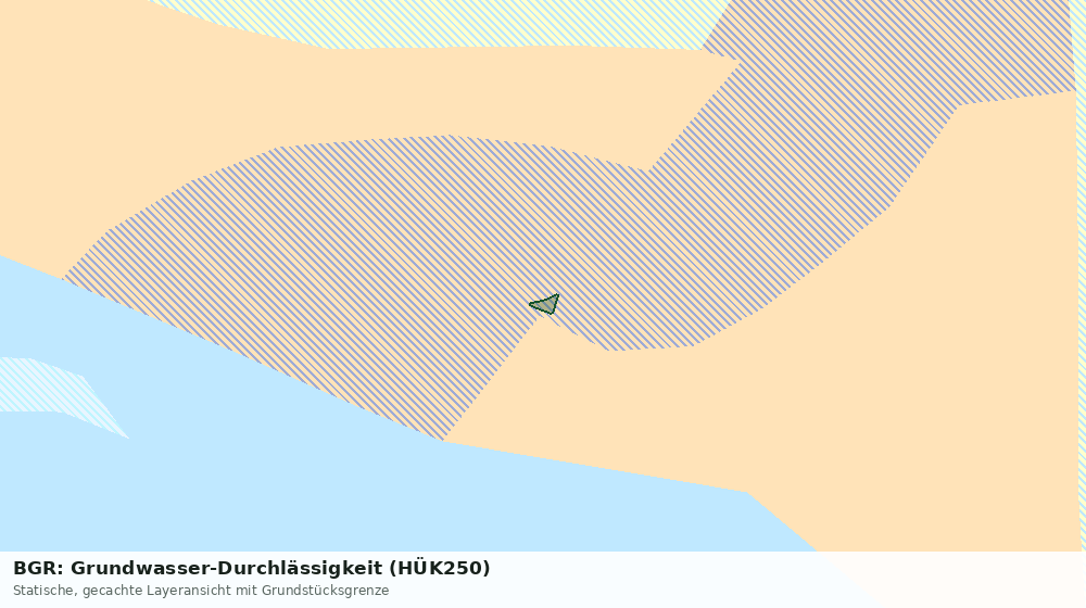 Statische Kartenansicht: BGR: Grundwasser-Durchlässigkeit (HÜK250)